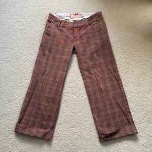 Vintage Abercrombie glen plaid Capri trousers